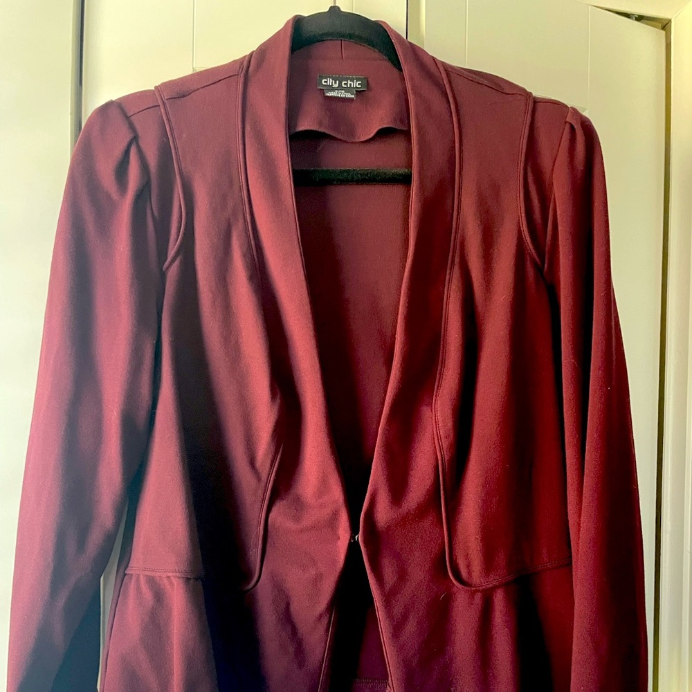 City Chic fitted blazer